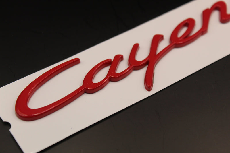 Red Cayenne Badge For Porsche