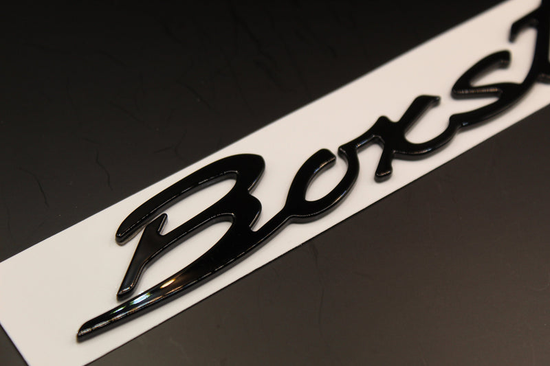 185mm Gloss Black Boxster Badge For Porsche