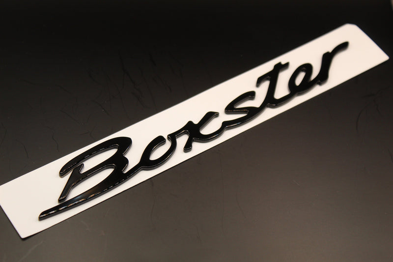 185mm Gloss Black Boxster Badge For Porsche