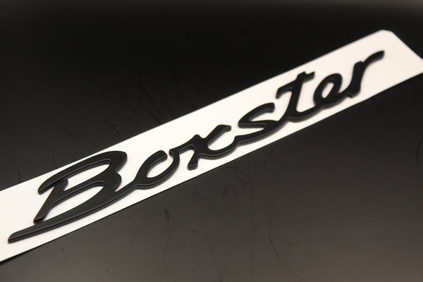 185mm Matte Black Boxster Badge For Porsche