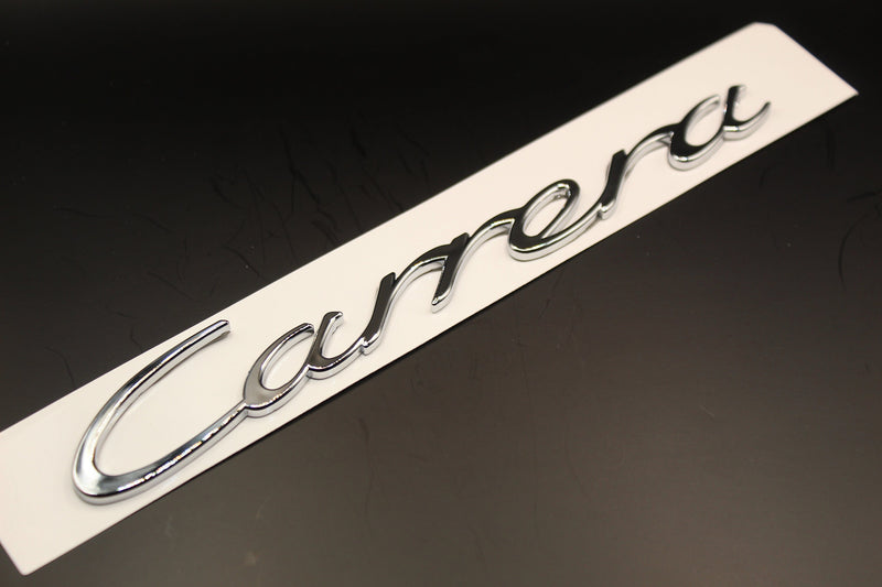 Chrome Silver Carrera Badge For Porsche