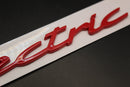 Red electric Badge For Porsche
