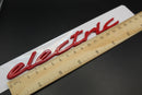 Red electric Badge For Porsche