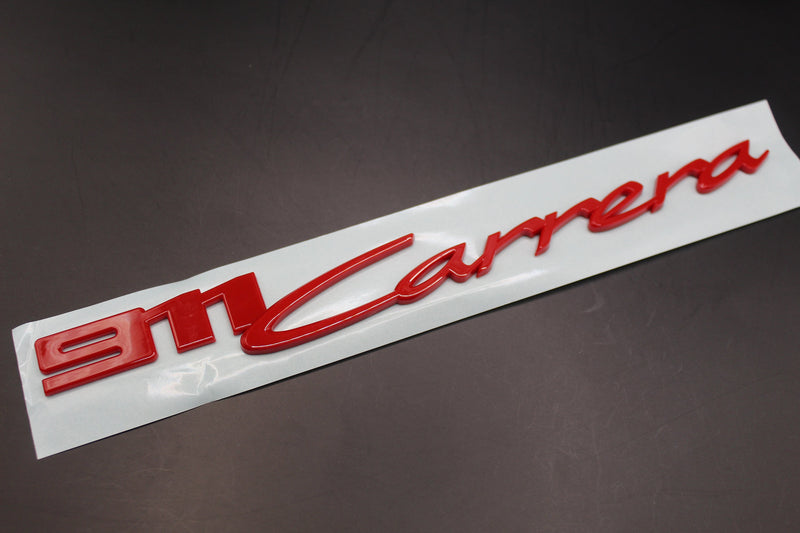 New Style Red 911Carrera 911 Carrera Number Badge For Porsche