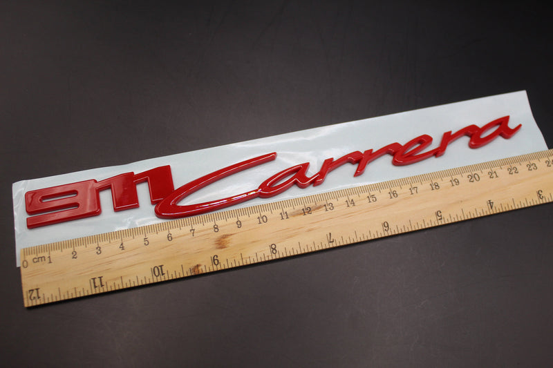 New Style Red 911Carrera 911 Carrera Number Badge For Porsche