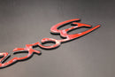 275mm Matte Black Boxster Badge For Porsche
