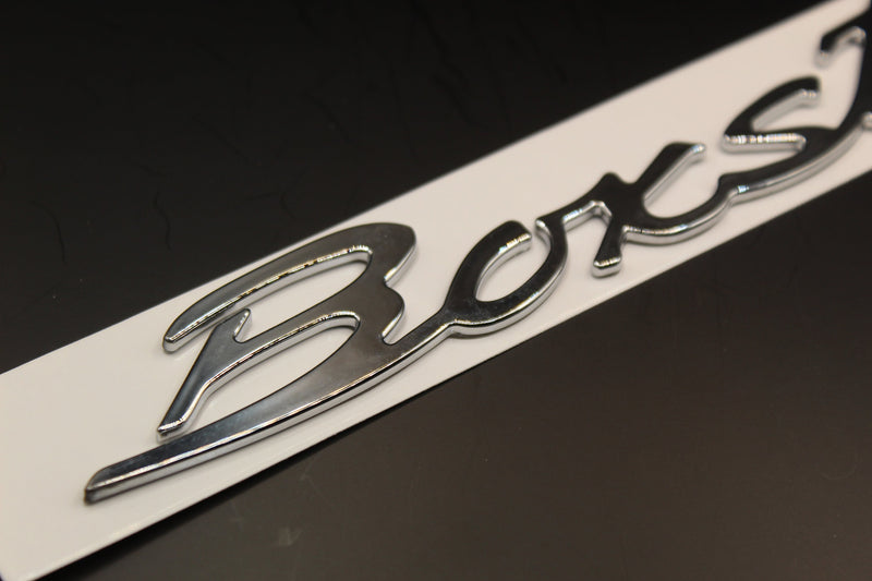 185mm Silver Chrome Boxster Letters For Porsche