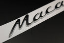 Chrome Silver Macan Badge For Porsche