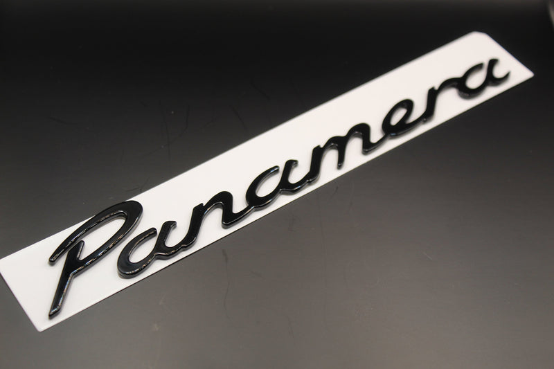 Gloss Black Panamera Badge For Porsche