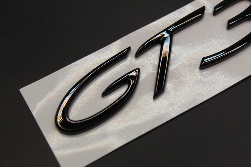 Gloss Black GT3 Badge For Porsche