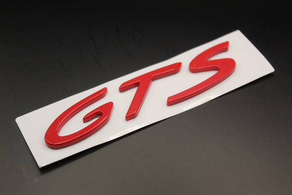 Red GTS Badge For Porsche