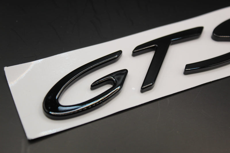 Gloss Black GTS Badge For Porsche