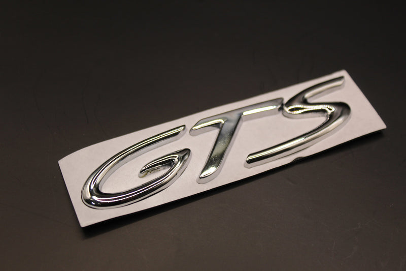 Chrome Silver GTS Badge For Porsche