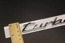 New Style Chrome Silver turbo Badge For Porsche