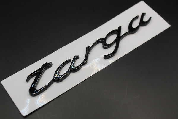 Gloss Black targa Badge For Porsche