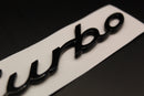 Gloss Black turbo Badge For Porsche
