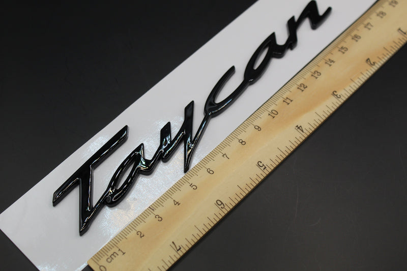 Gloss Black Taycan Badge For Porsche