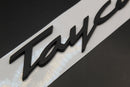 Matte Black Taycan Badge For Porsche