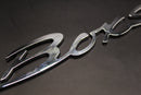 275mm Chrome Silver Boxster Badge For Porsche