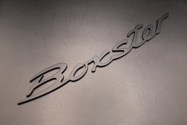 275mm Matte Black Boxster Badge For Porsche