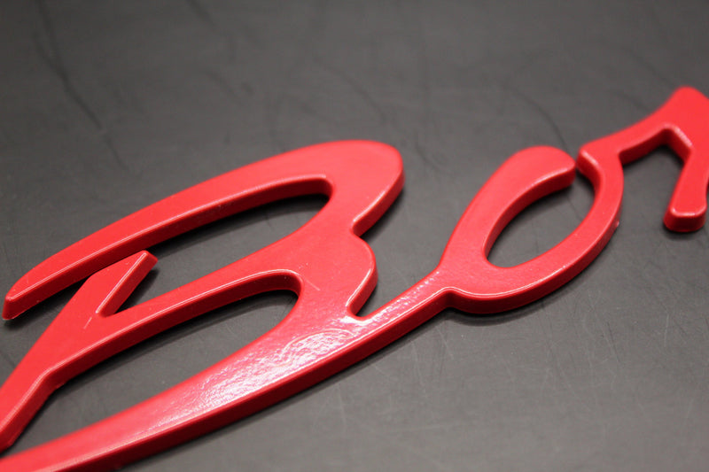 275mm Red Boxster Badge For Porsche