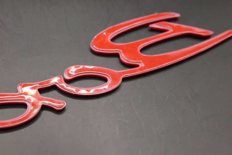 275mm Red Boxster Badge For Porsche