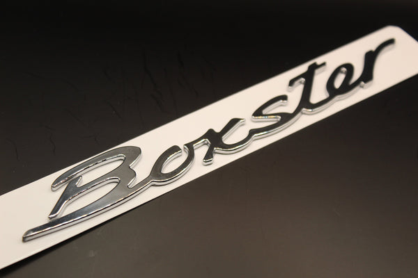 185mm Silver Chrome Boxster Letters For Porsche