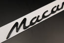 Matte Black Macan Badge For Porsche