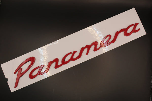 Red Panamera Badge For Porsche