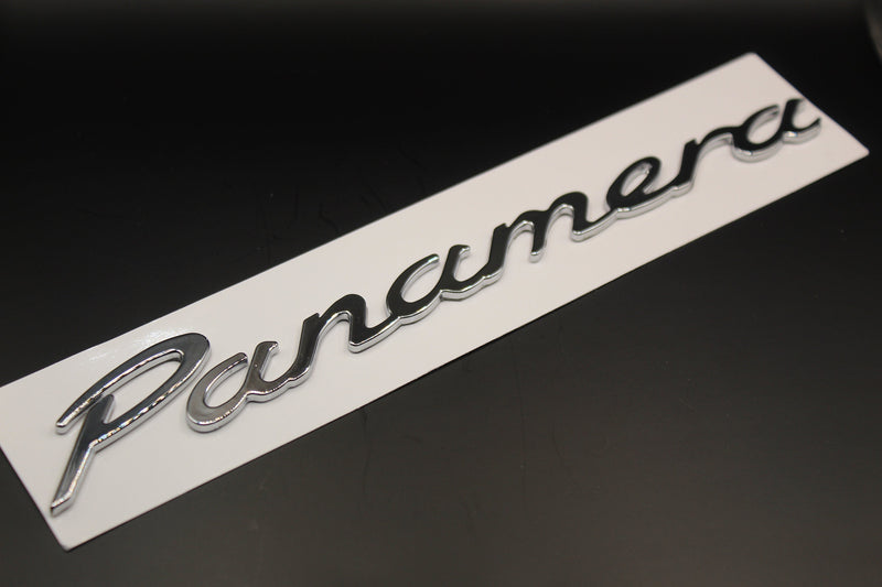 Chrome Silver Panamera Badge For Porsche