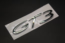 Chrome Silver GT3 Badge For Porsche