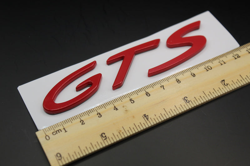 Red GTS Badge For Porsche