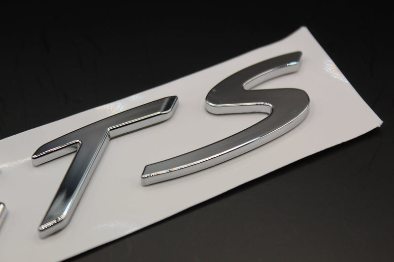 Chrome Silver GTS Badge For Porsche