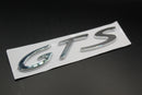 Chrome Silver GTS Badge For Porsche