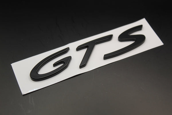 Matte Black GTS Badge For Porsche