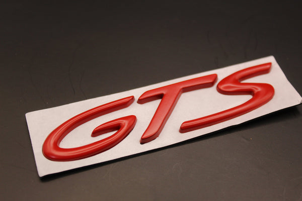 Red GTS Badge For Porsche