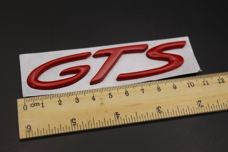 Red GTS Badge For Porsche