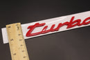 New Style Red turbo Badge For Porsche