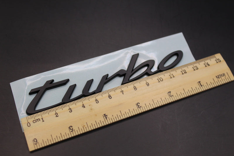 New Style Matte Black turbo Badge For Porsche