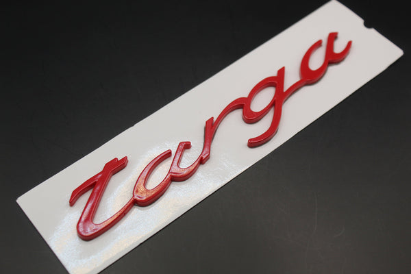 Red targa Badge For Porsche