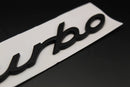Matte Black turbo Badge For Porsche