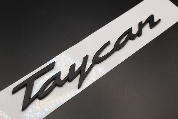 Matte Black Taycan Badge For Porsche