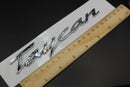 Chrome Silver Taycan Badge For Porsche