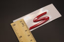 New Style Red S Letter Badge For Porsche